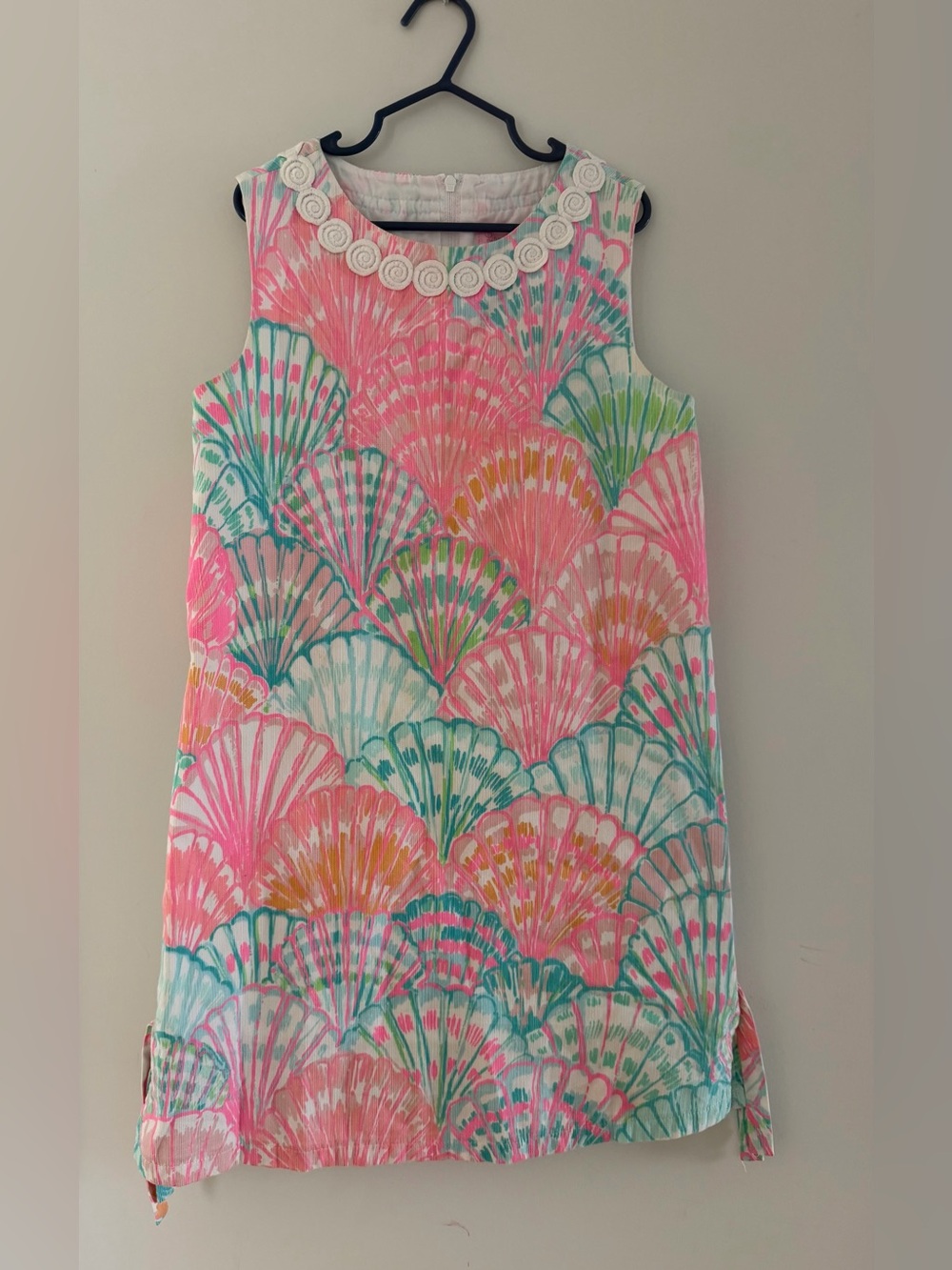 Lilly Pulitzer Shift Dress Bright Seashells Girls Size 10